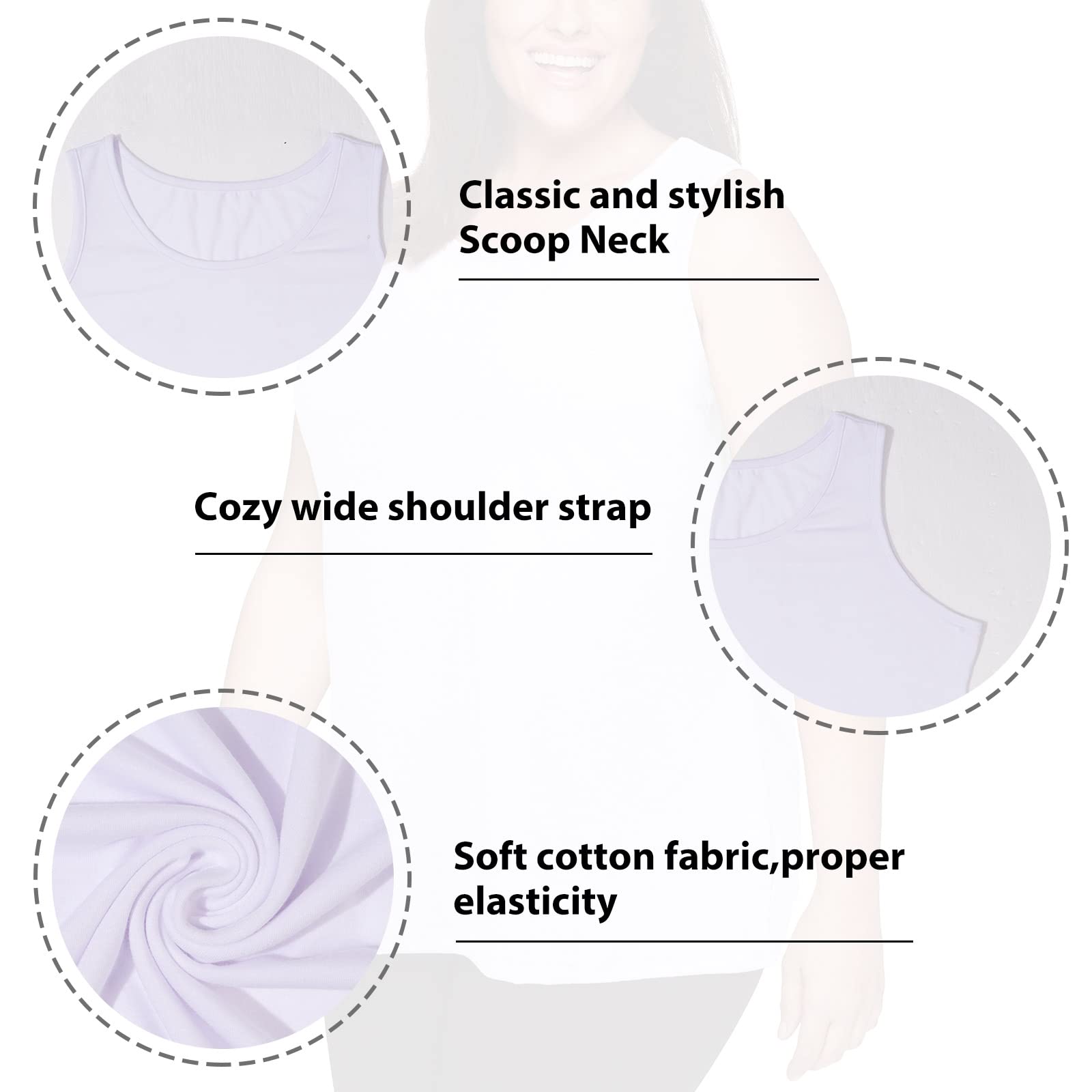Woochic Débardeur Femme Sport Grandes Tailles