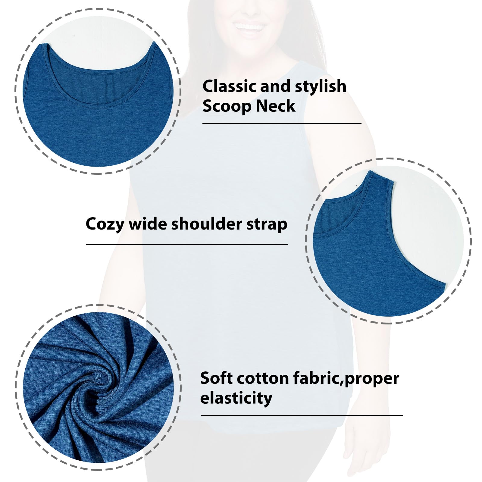 Woochic Débardeur Femme Sport Grandes Tailles