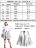 Woochic Mini-jupe métallique plissée taille haute avec