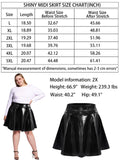 Woochic Mini-jupe métallique plissée taille haute avec