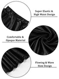 Woochic Mini-jupe métallique plissée taille haute avec