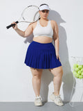 Woochic Mini-jupe plissée taille haute avec poches