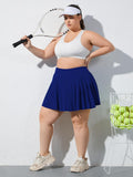 Woochic Mini-jupe plissée taille haute avec poches