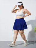 Woochic Mini-jupe plissée taille haute avec poches
