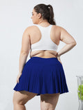 Woochic Mini-jupe plissée taille haute avec poches