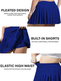 Woochic Mini-jupe plissée taille haute avec poches