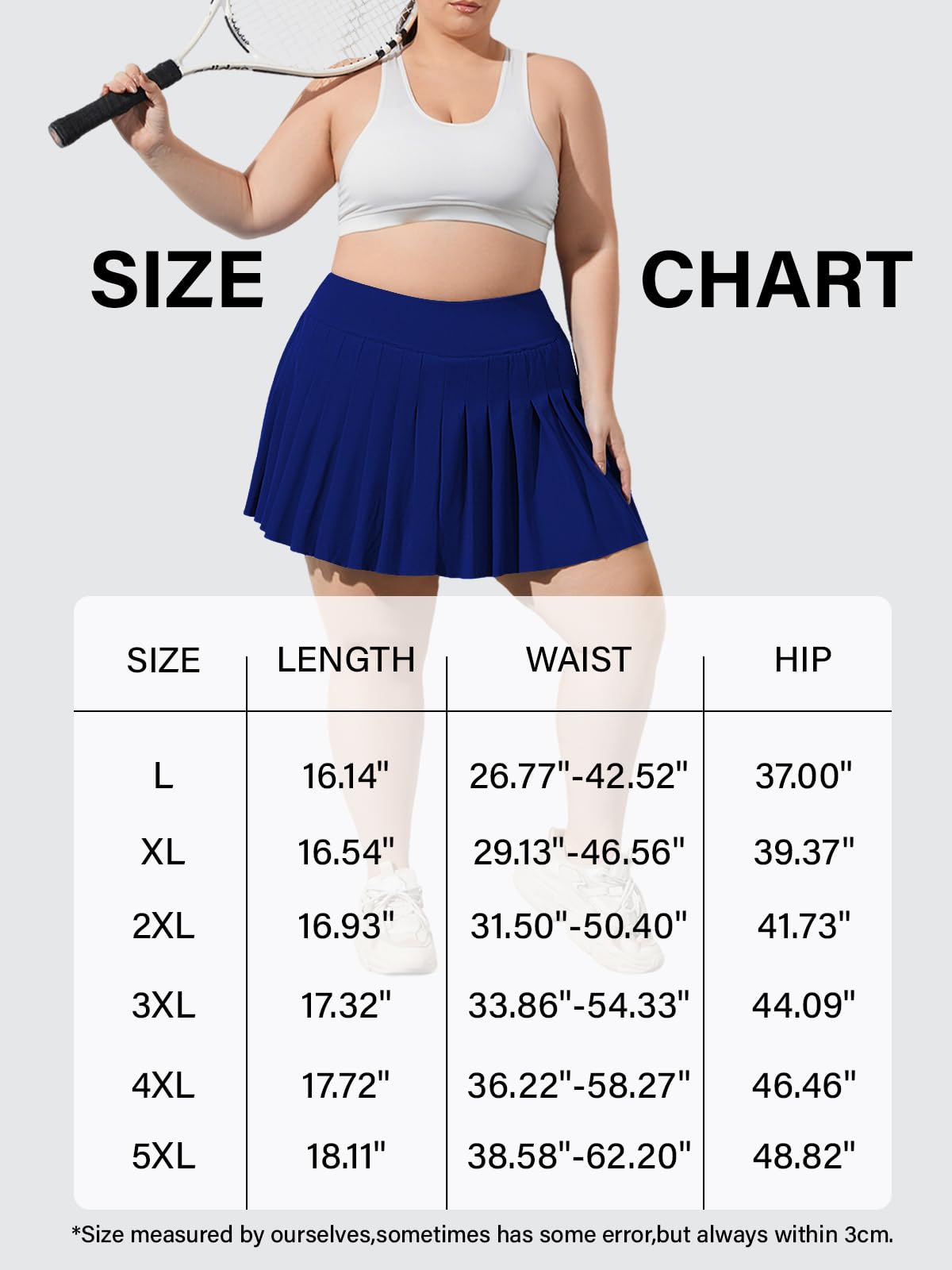 Woochic Mini-jupe plissée taille haute avec poches