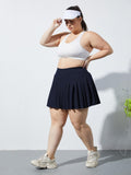 Woochic Mini-jupe plissée taille haute avec poches