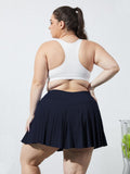 Woochic Mini-jupe plissée taille haute avec poches