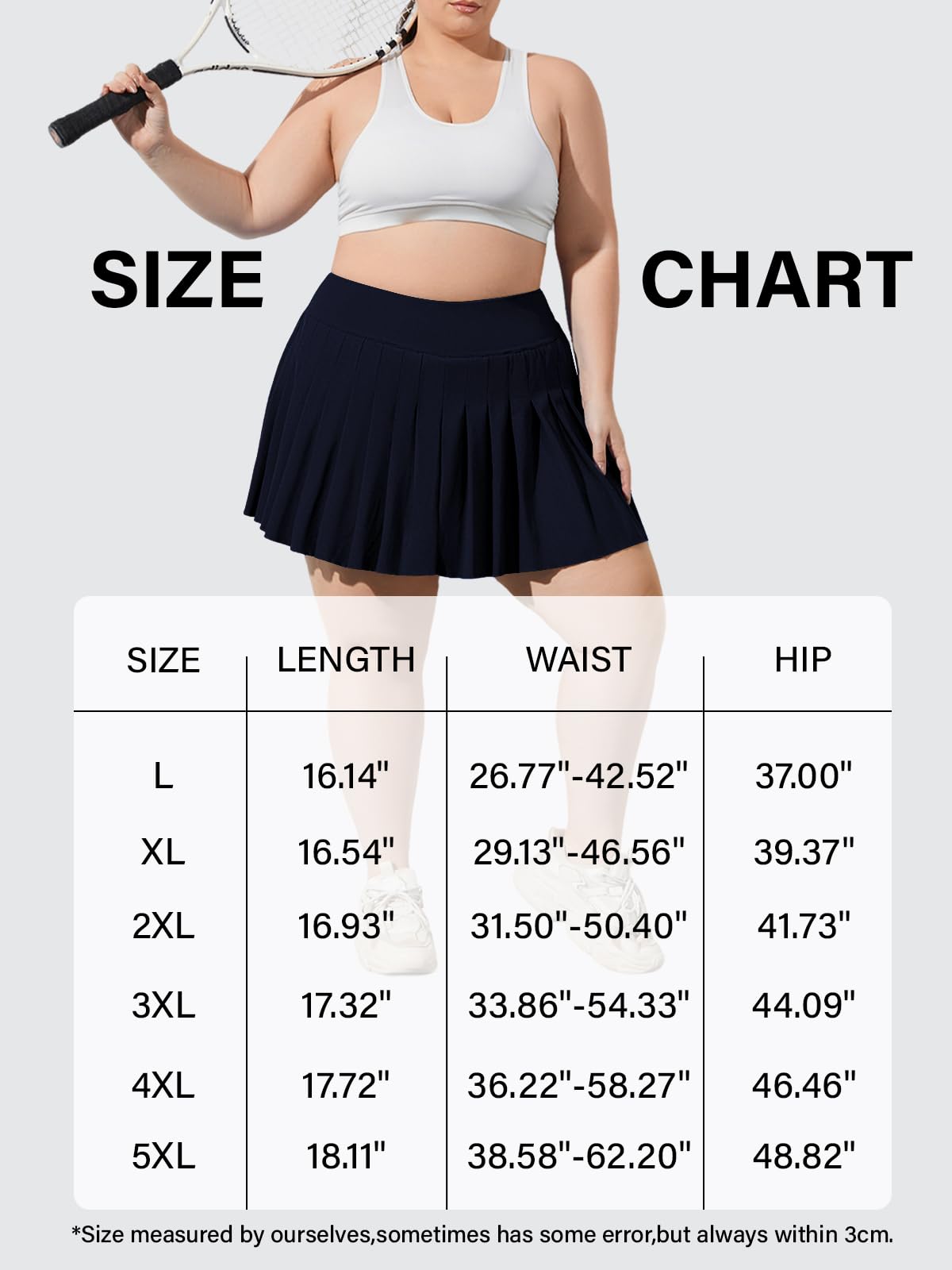 Woochic Mini-jupe plissée taille haute avec poches