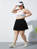 Woochic Mini-jupe plissée taille haute avec poches