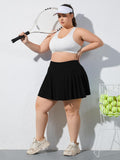 Woochic Mini-jupe plissée taille haute avec poches