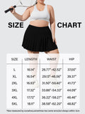 Woochic Mini-jupe plissée taille haute avec poches