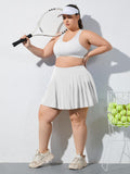 Woochic Mini-jupe plissée taille haute avec poches
