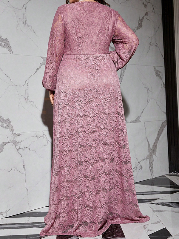 Woochic Mode Longue Coupe Slim Grande Taille Robe De Demoiselle D'honneur Robe Longue