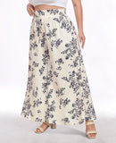 Woochic Pantalon Femme Large Taille Haute Bohème Élégant