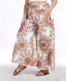 Woochic Pantalon Femme Large Taille Haute Bohème Élégant