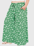 Woochic Pantalon Femme Large Taille Haute Bohème Élégant