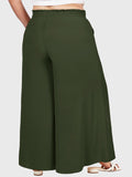 Woochic Pantalon Femme Large Taille Haute Bohème Élégant