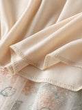 Woochic jupe longue tulle brodée fleurie élégant femme