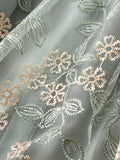 Woochic jupe longue tulle brodée fleurie élégant femme