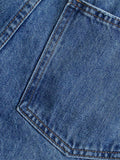 Woochic longue jeans droit larges jambes évasé déchiré troué femme mode