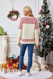 Woochic pull de Noël brodé sequins motif élan