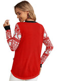 Woochic pull de Noël broderie motif chaton