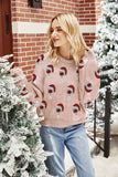 Woochic pull de Noël col en rond manches bouffantes