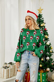 Woochic pull de Noël col en rond manches bouffantes