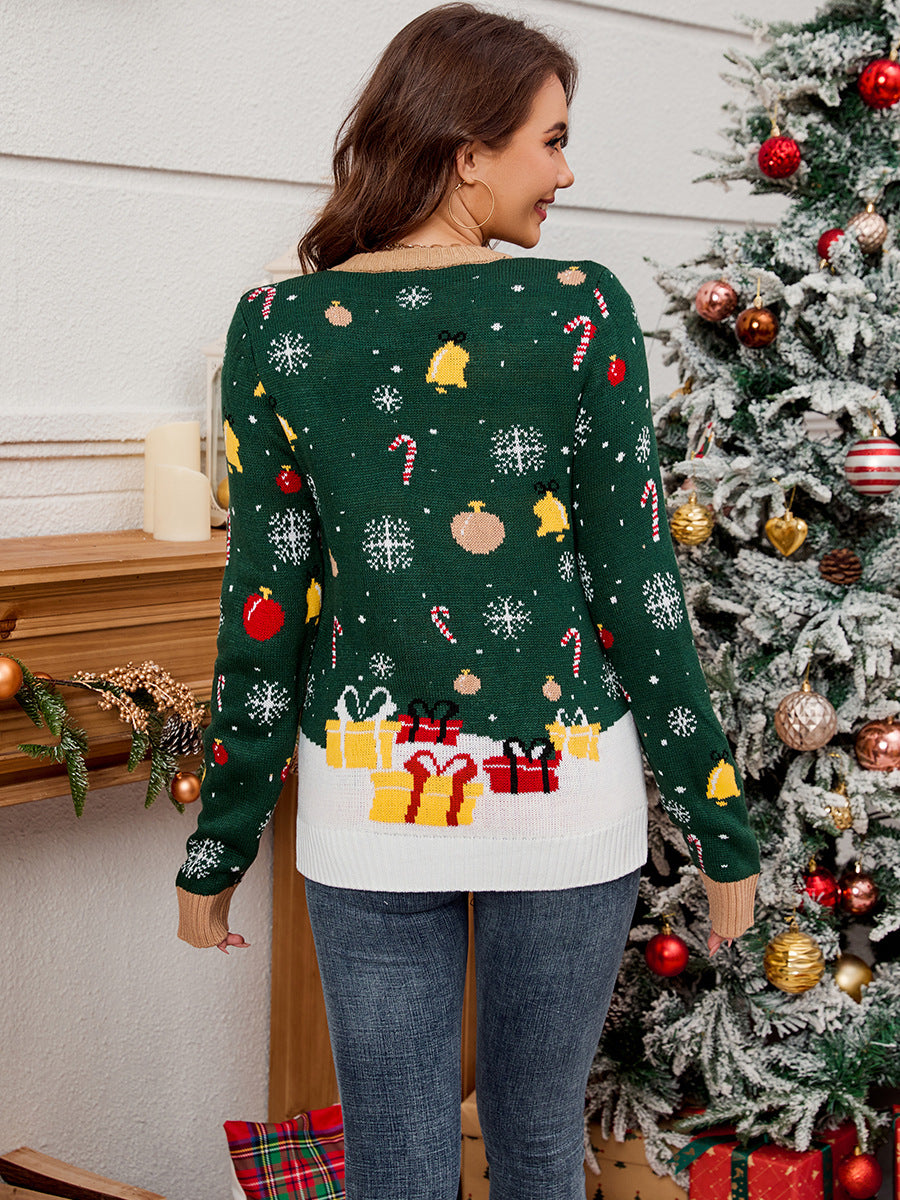 Woochic pull de Noël du Père contrasté