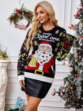 Woochic pull de Noël du Père jacquard contrasté