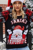 Woochic pull de Noël du Père paillettes col en rond broderie