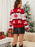 Woochic pull de Noël élan contrasté jacquard
