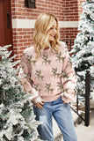 Woochic pull de Noël manches lanternes motif faon