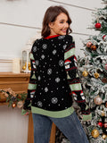 Woochic pull de Noël motif alpaga jacquard