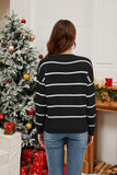 Woochic pull de Noël motif du Père sequins scintillants