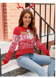 Woochic pull de Noël motif sapin de Noël dessin animé de lettre