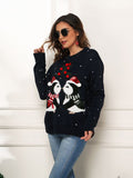 Woochic pull de Noël tricoté motif pingouin