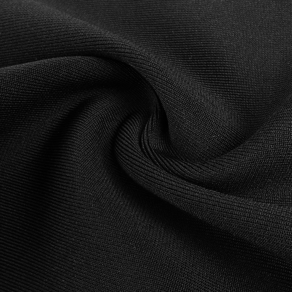 Woochic robe à plumes tricotée col bateau tulle dos nu
