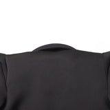 Woochic robe blazer col en V cintrée strass, design