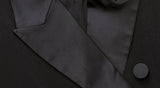 Woochic robe blazer courte dentelle manches évasées couture