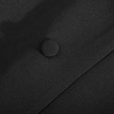 Woochic robe blazer trapèze col revers taille haute