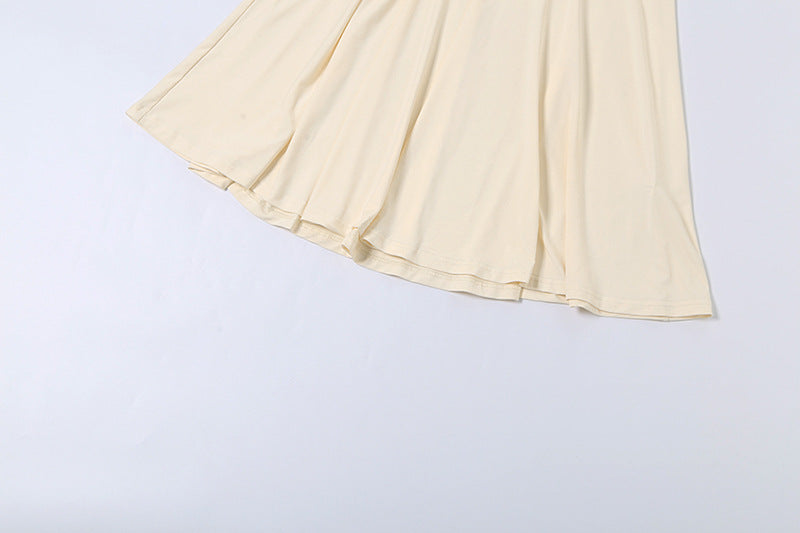Woochic robe cocktail col en V fleures dentelle à bretelles