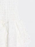 Woochic robe cocktail deux-pièces irrégulière à volants bustier sirène taille haute