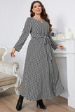Woochic robe grande taille col en rond trapèze cintrée noir 1XL