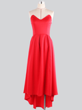 Woochic robe longue patineuses bustier court devant longue derriere dos nu fluide sans manches élégant de cocktail
