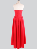Woochic robe longue patineuses bustier court devant longue derriere dos nu fluide sans manches élégant de cocktail
