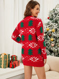 Woochic robe pull de Noël motif tridimensionnel en 3D sapin de Noël