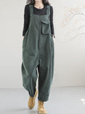 Woochic salopette avec poches femme oversized Vert M